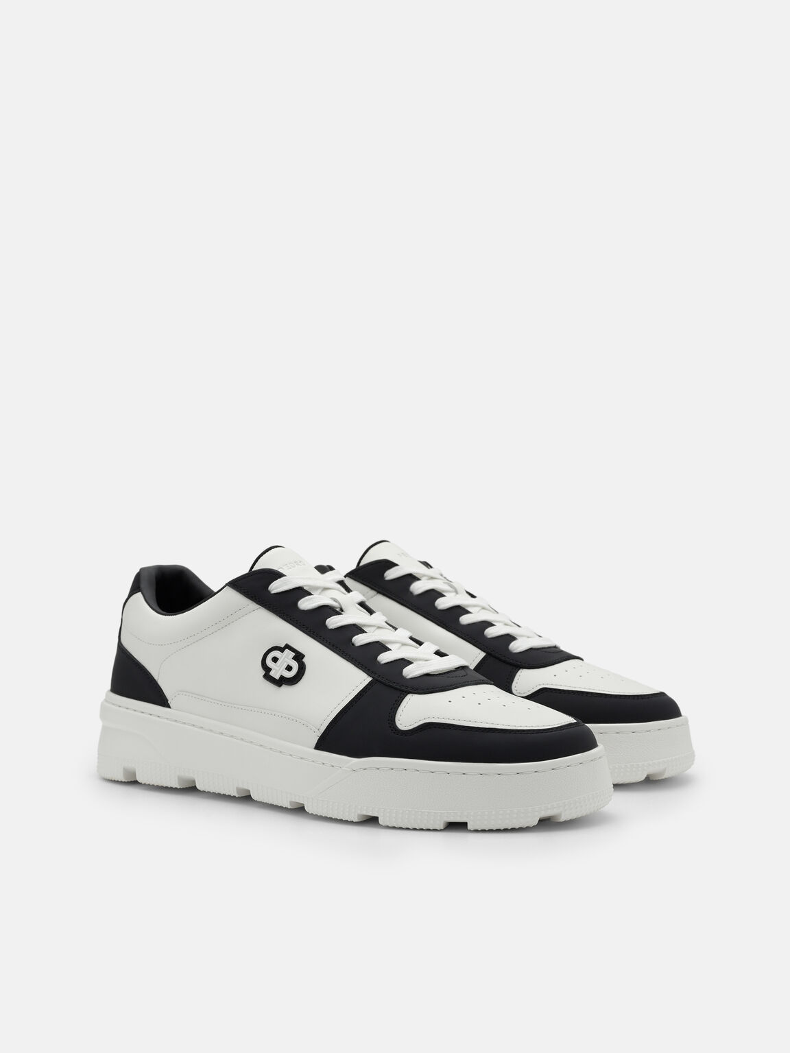 Ravel Leather Sneakers, Black, hi-res