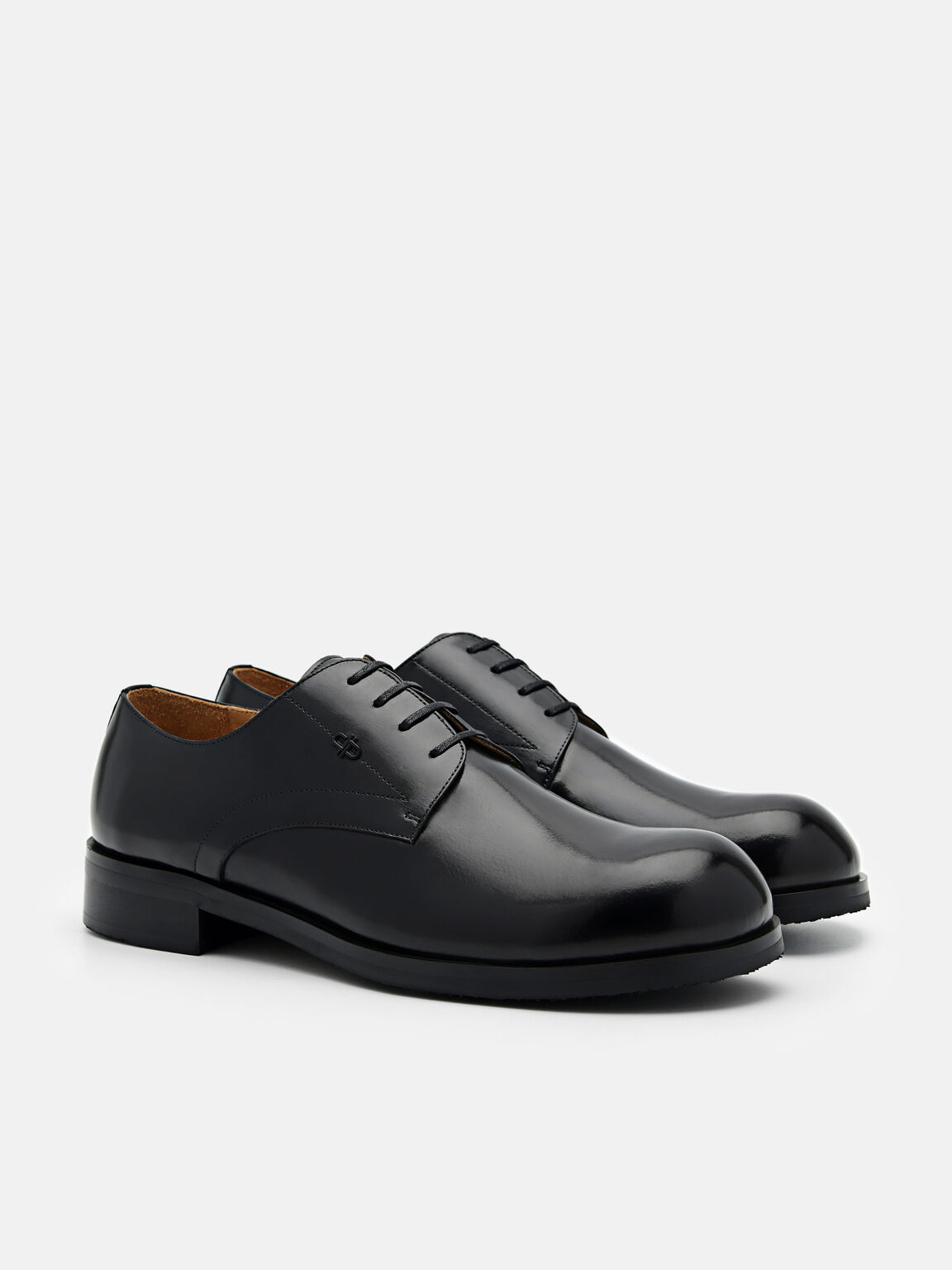 PEDRO Icon Leather Derby Shoes, Black, hi-res