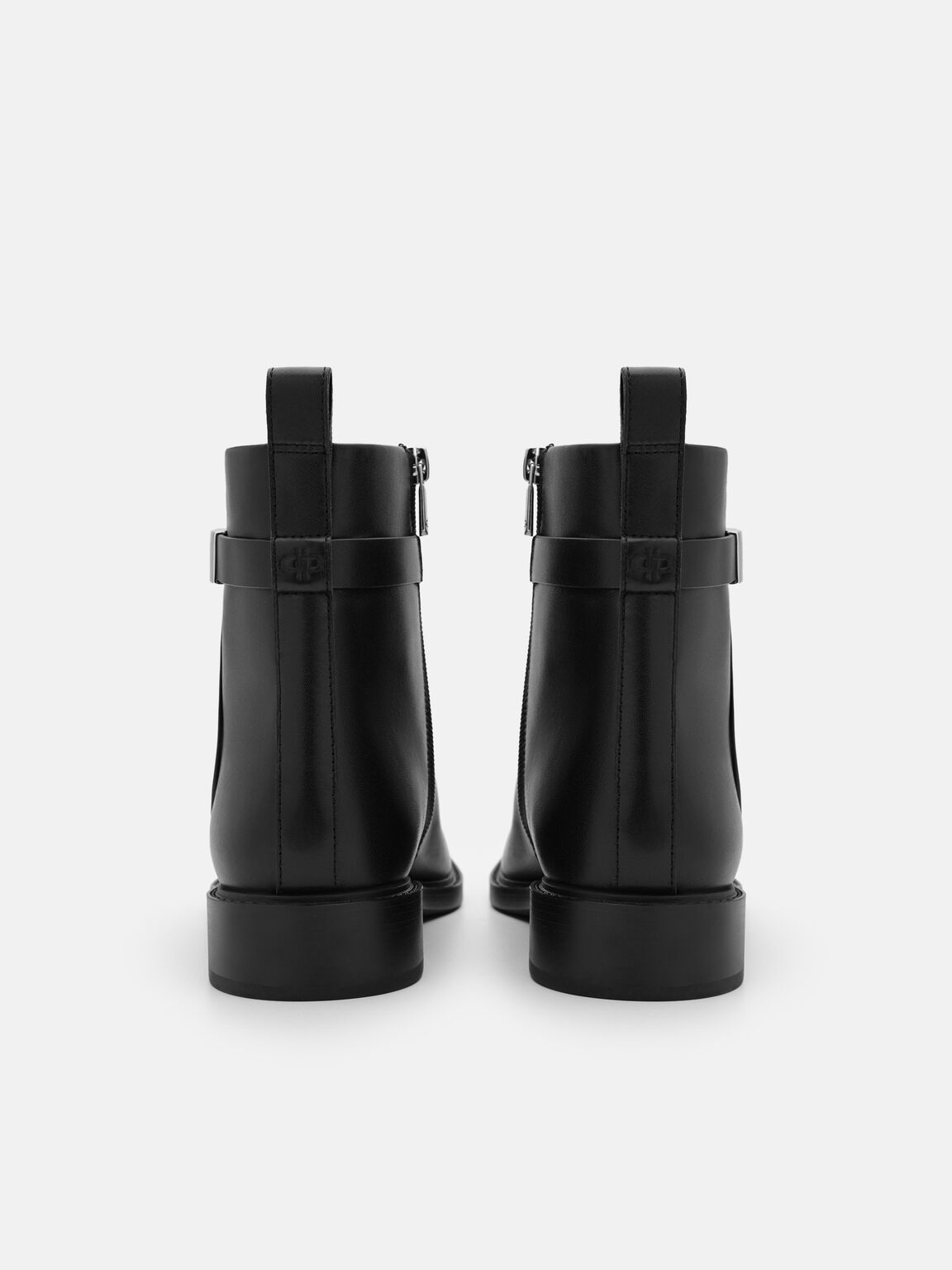 Jatte Leather Boots, Black, hi-res