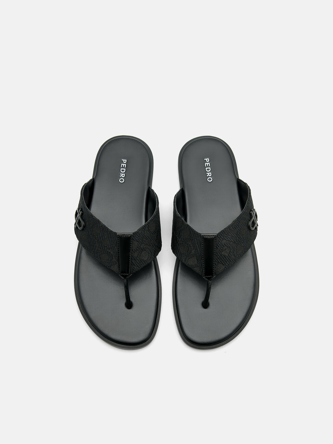 Dép kẹp Icon Fabric, Đen 2