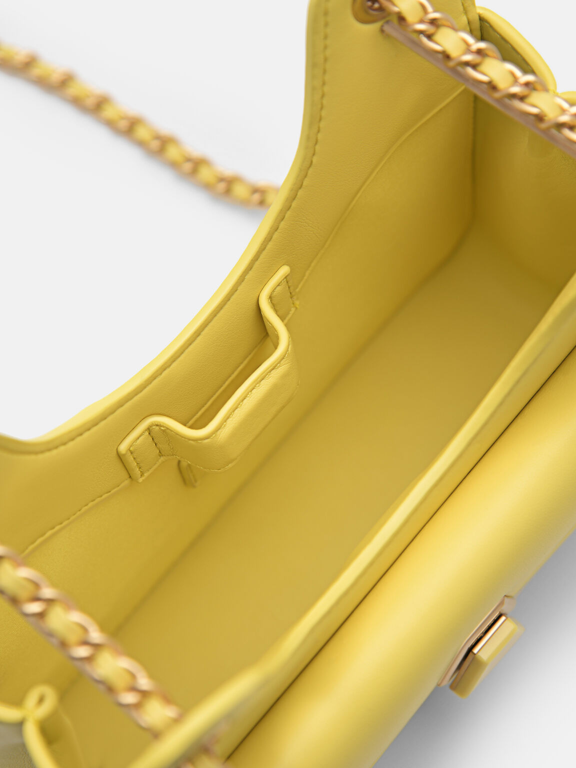 Túi đeo vai phom chữ nhật Porto, Vàng, hi-res