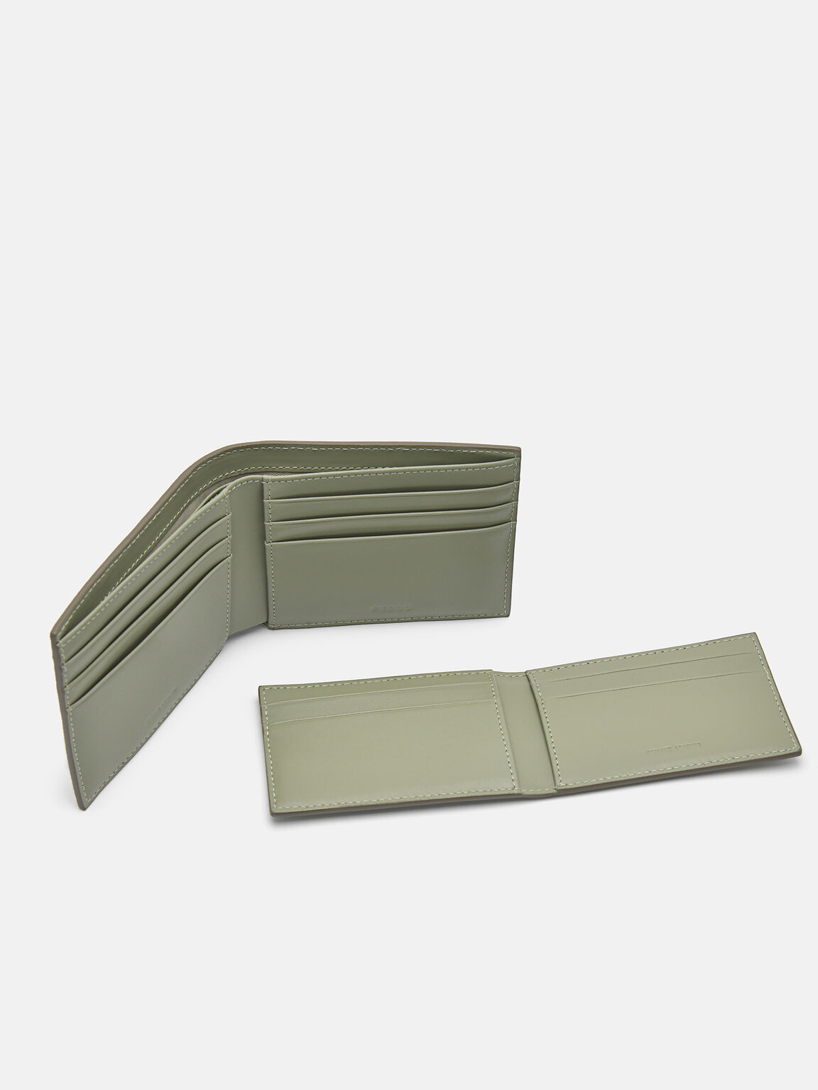 Oliver Leather Bi-Fold Wallet with Insert, Olive, hi-res
