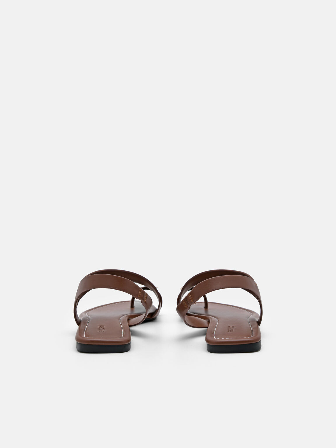 Gi&agrave;y sandals đế thấp Alexis, N&acirc;u Đậm, hi-res