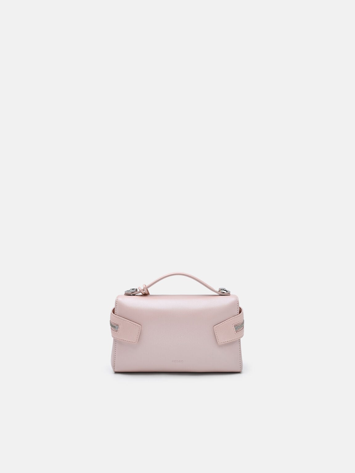 Alyssa Leather Shoulder Bag, Light Pink, hi-res