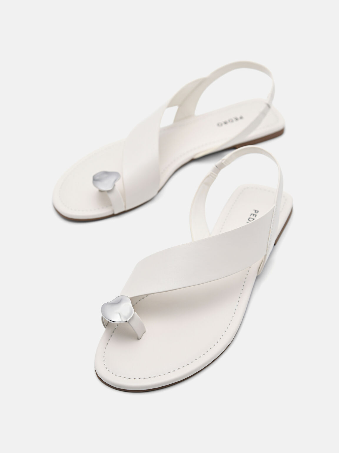 Alexis Toe Loop Sandals, Chalk, hi-res
