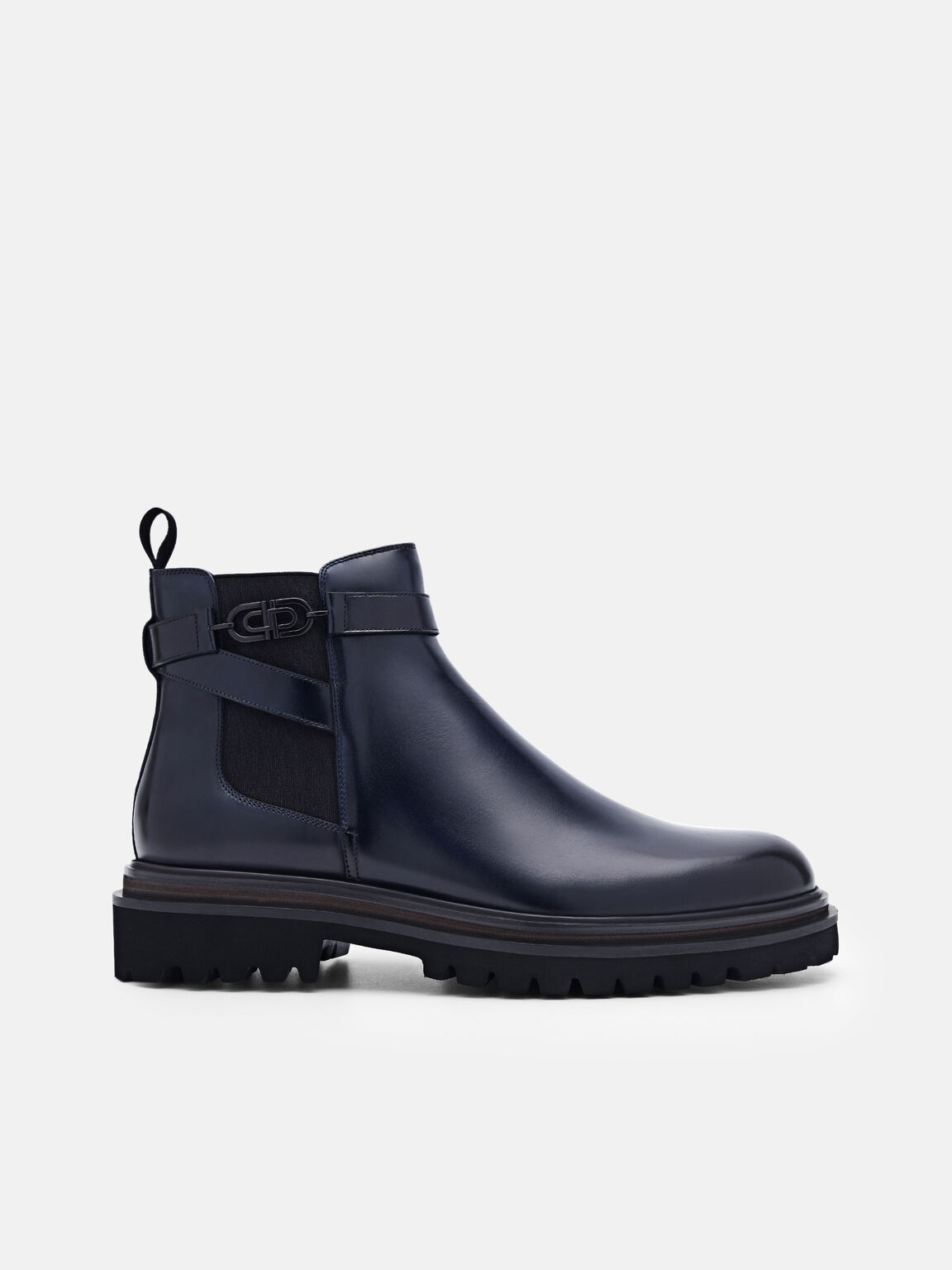 Giày boots cổ cao Icon, Xanh Navy, hi-res