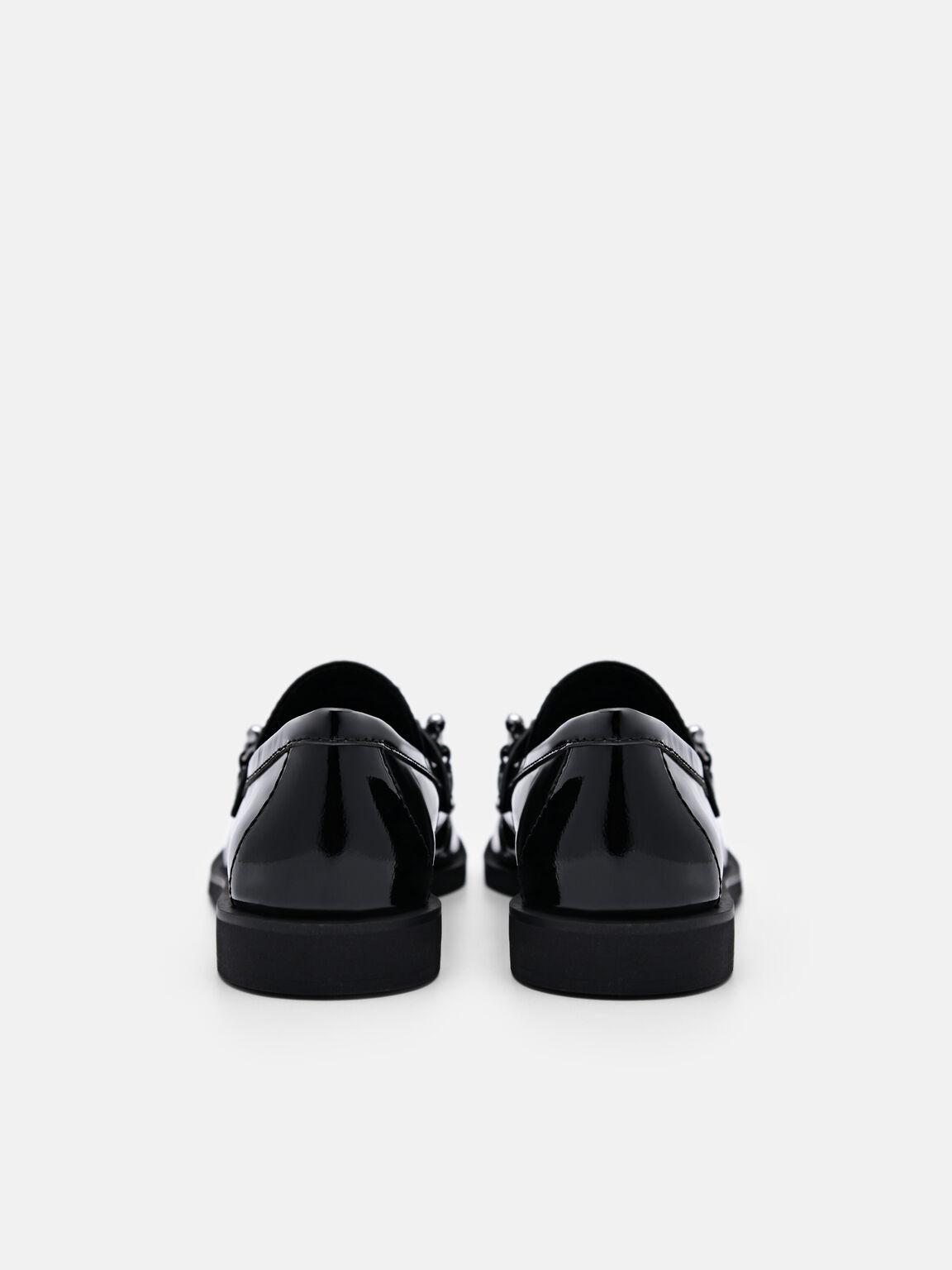 Cami Leather Loafers, Black, hi-res