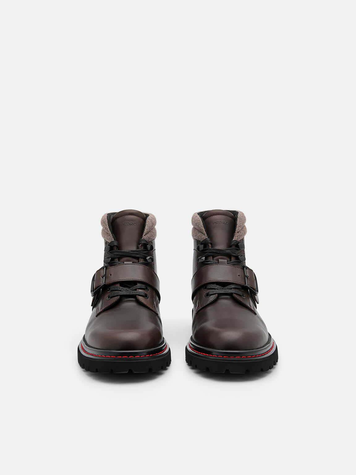 Helix Leather Boots, Dark Brown, hi-res
