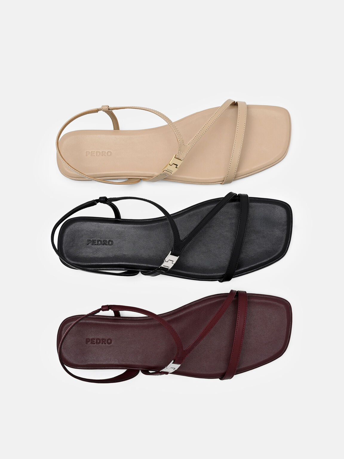 Gi&agrave;y sandals đế bệt Jatte, C&aacute;t, hi-res