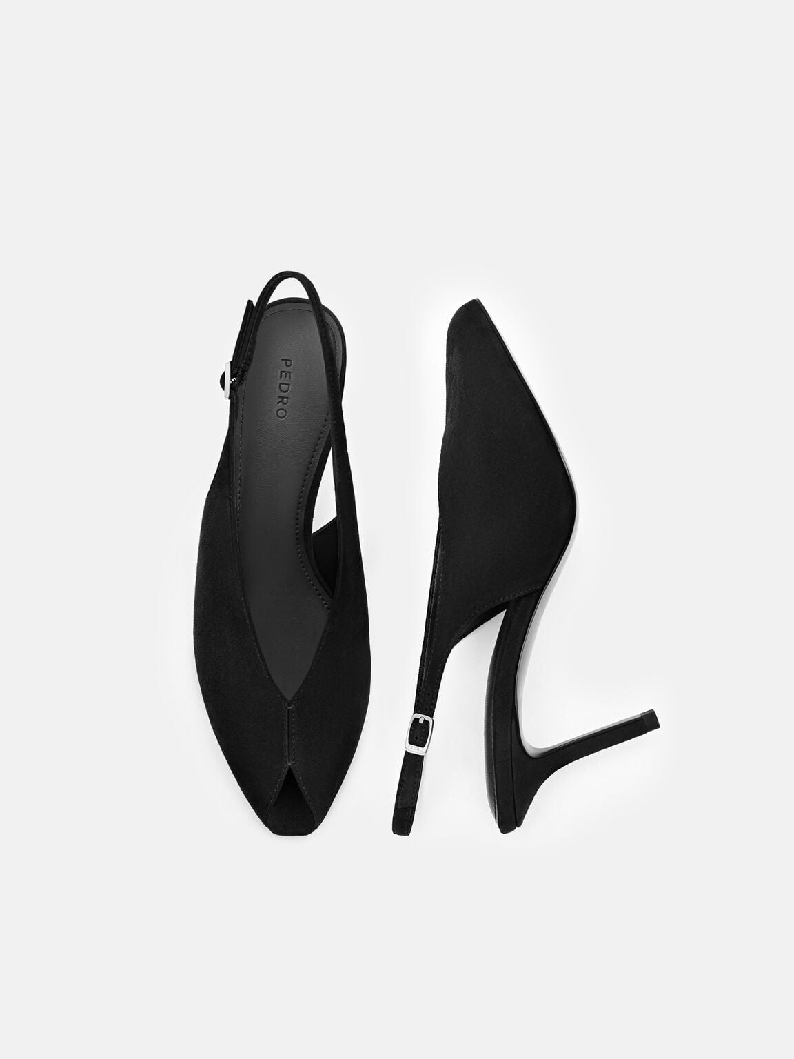 Gi&agrave;y sandals cao g&oacute;t Sylvie, Black Suede, hi-res