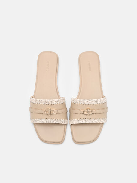 Raffia Sandals, Nude Raffia, hi-res