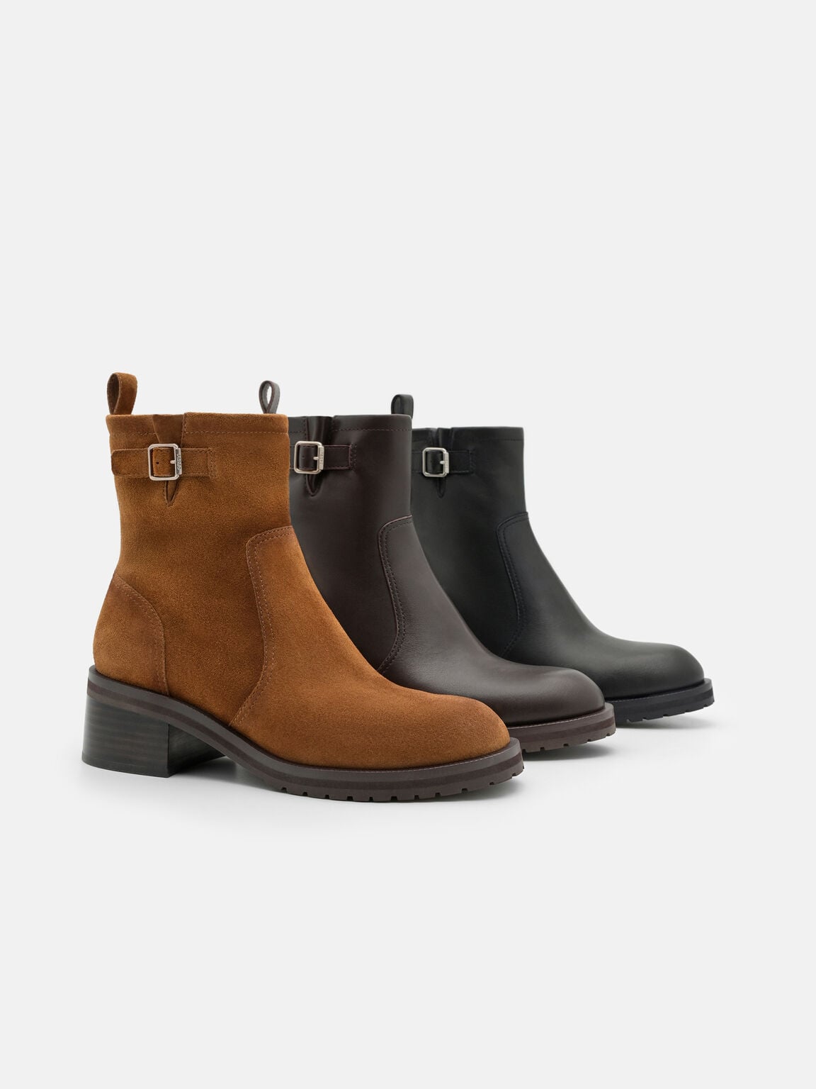 Wilkins Leather Boots, Dark Brown, hi-res