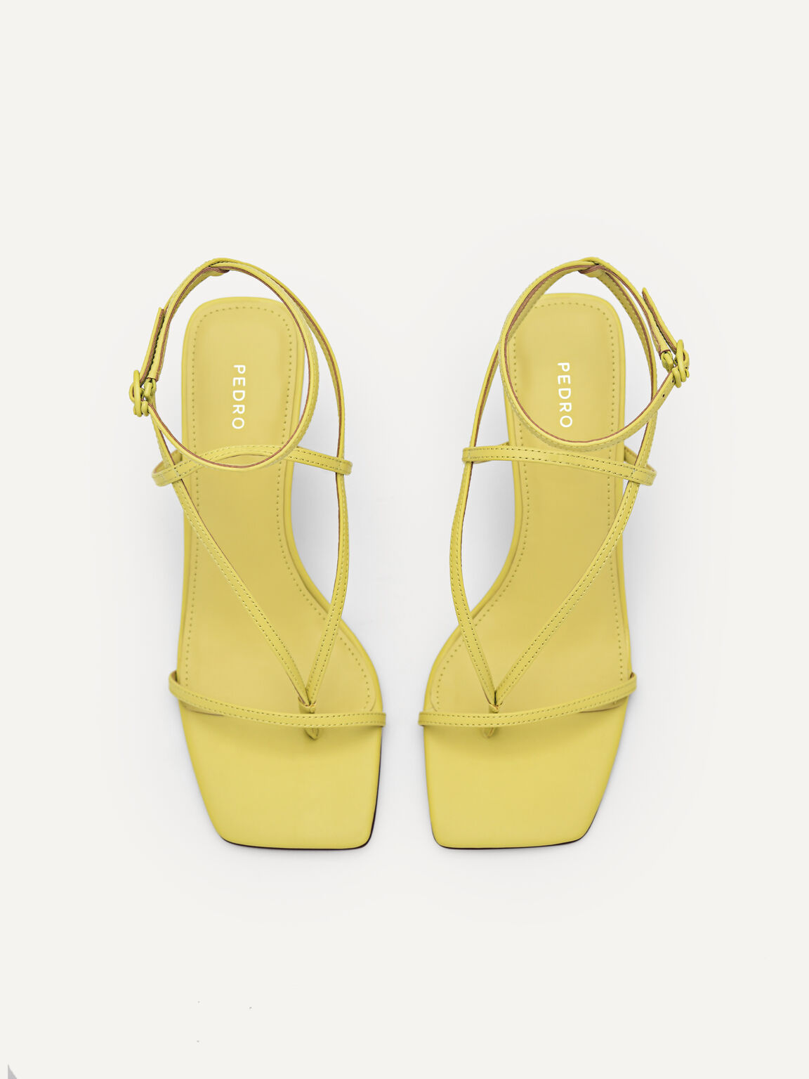 Jatte Heel Sandals, Yellow, hi-res