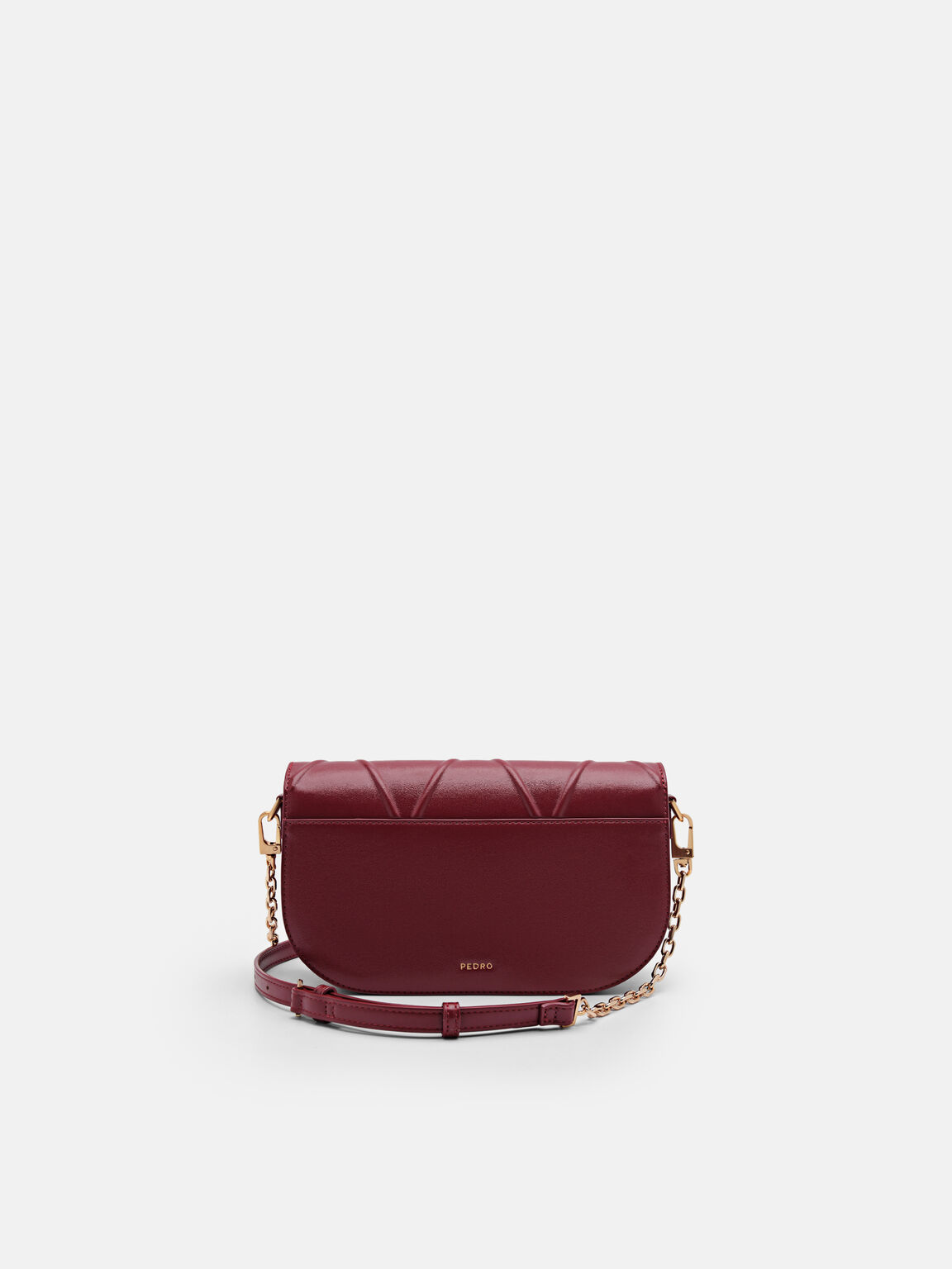 Túi đeo vai phom chữ nhật Effie, Đỏ Rượu Vang, hi-res