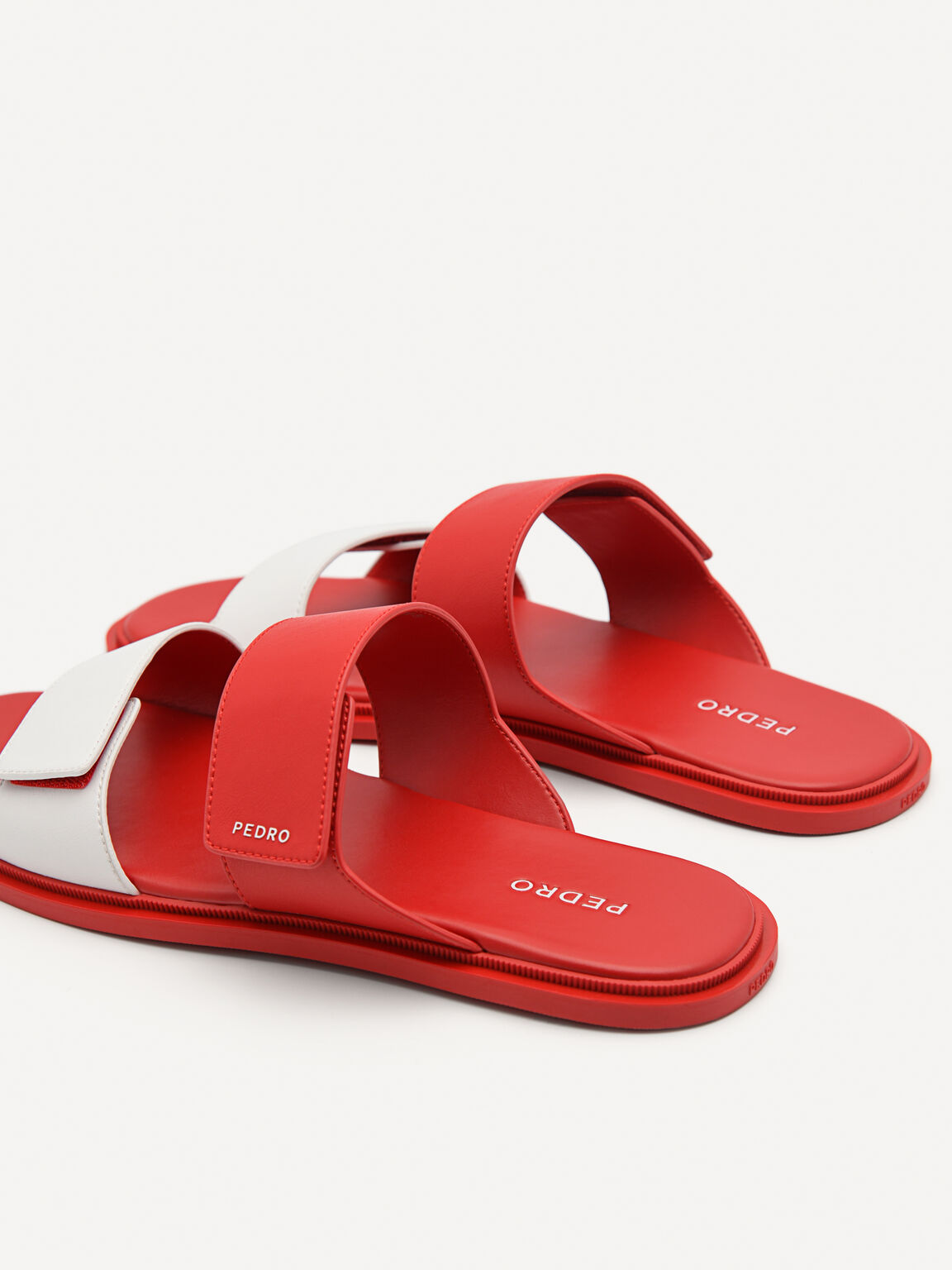 Stride Slide Sandals, Red, hi-res