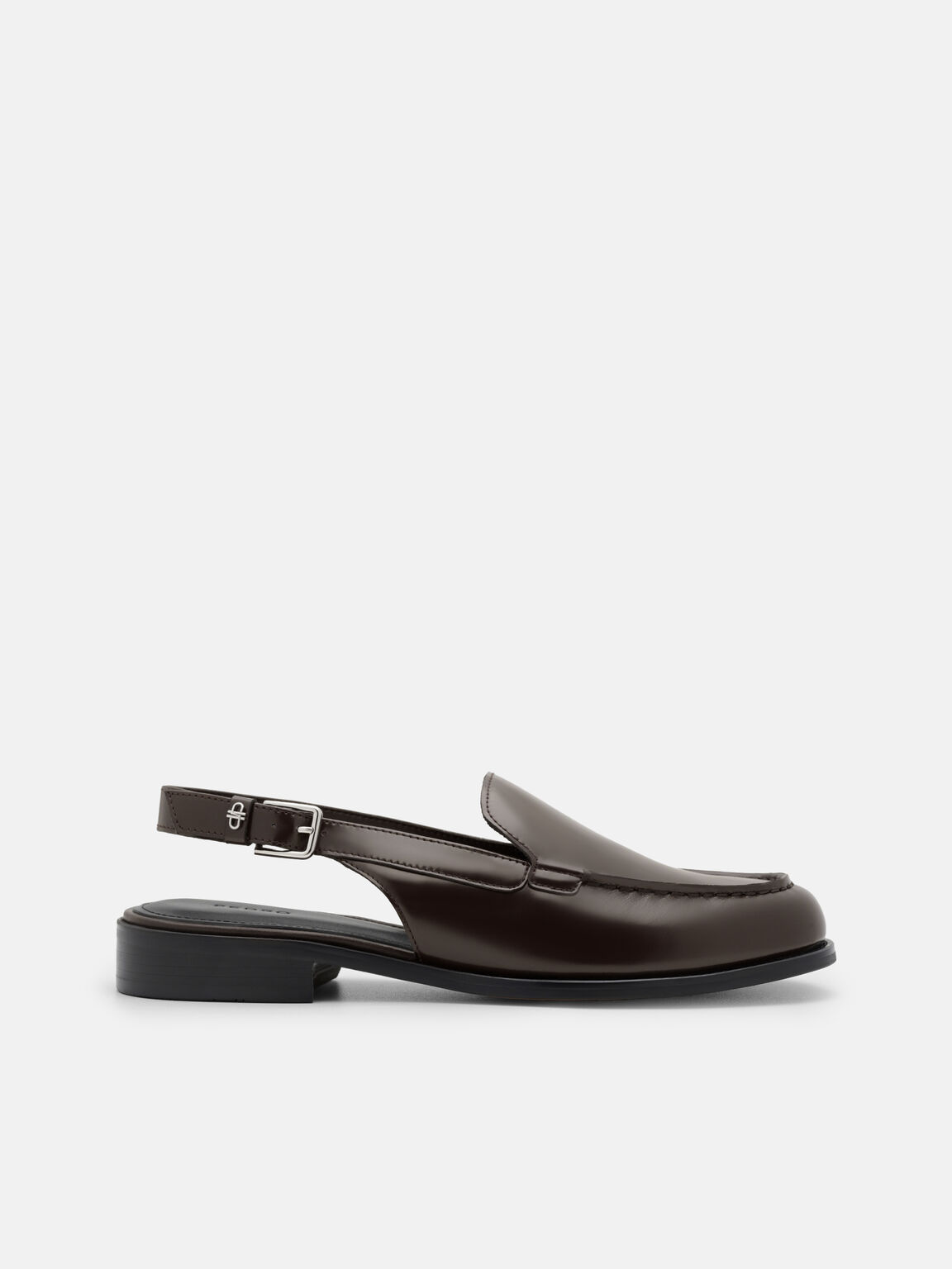 Gi&agrave;y sandals đế thấp Remy, Dark Brown Box, hi-res