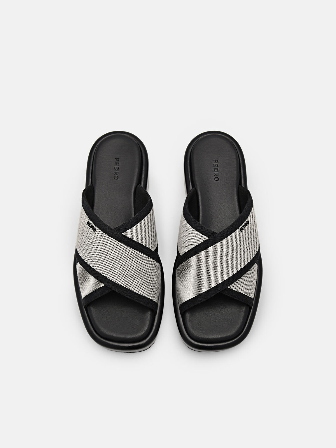 Izzie Wedge Sandals, Black, hi-res