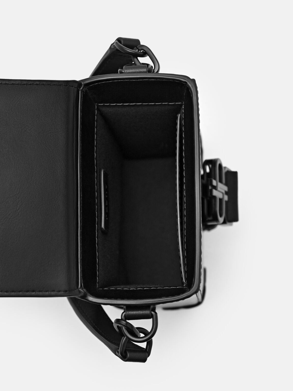 Tex Leather Sling Bag, Black Tumble, hi-res