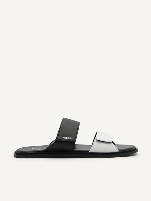 Stride Slide Sandals, Black