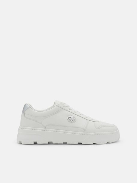 Ravel Leather Sneakers, White, hi-res