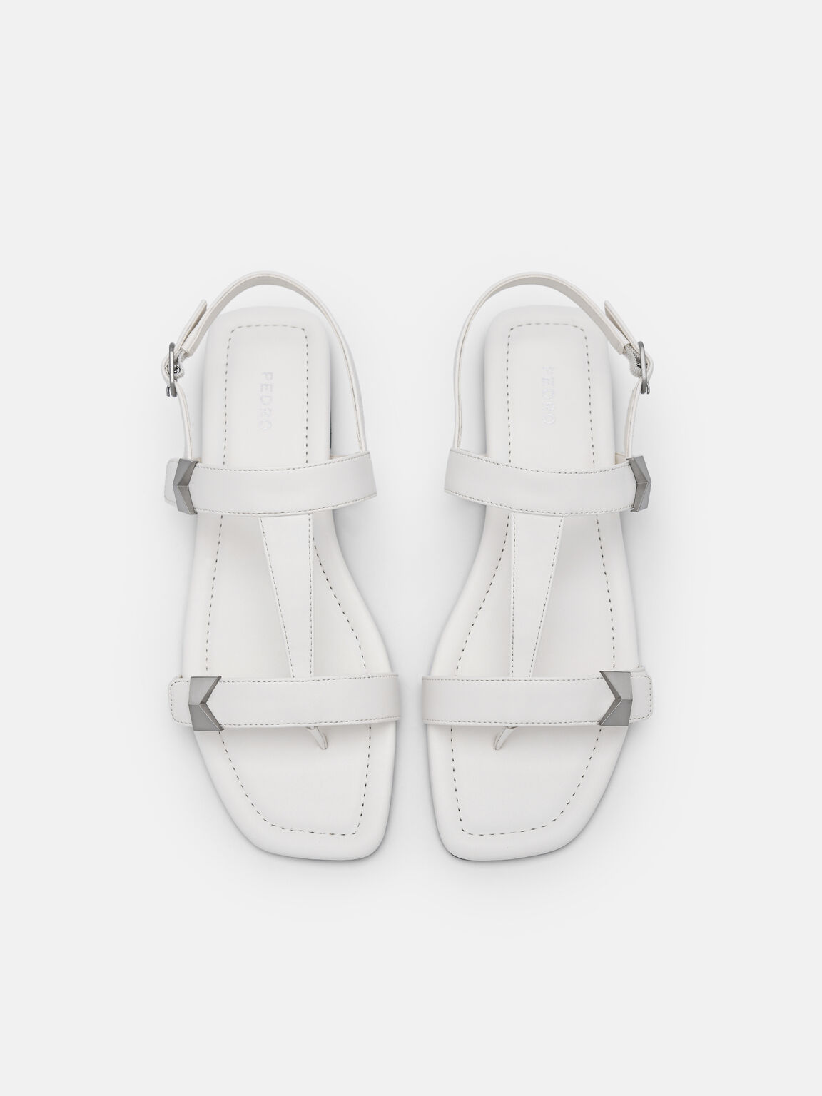 Marion Thong Sandals, White