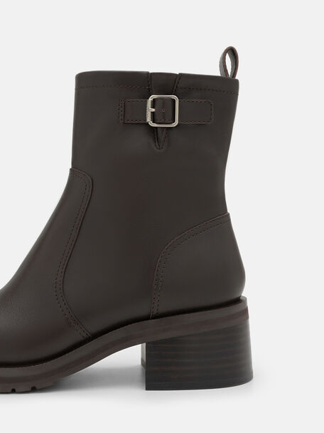 Wilkins Leather Boots, Dark Brown, hi-res