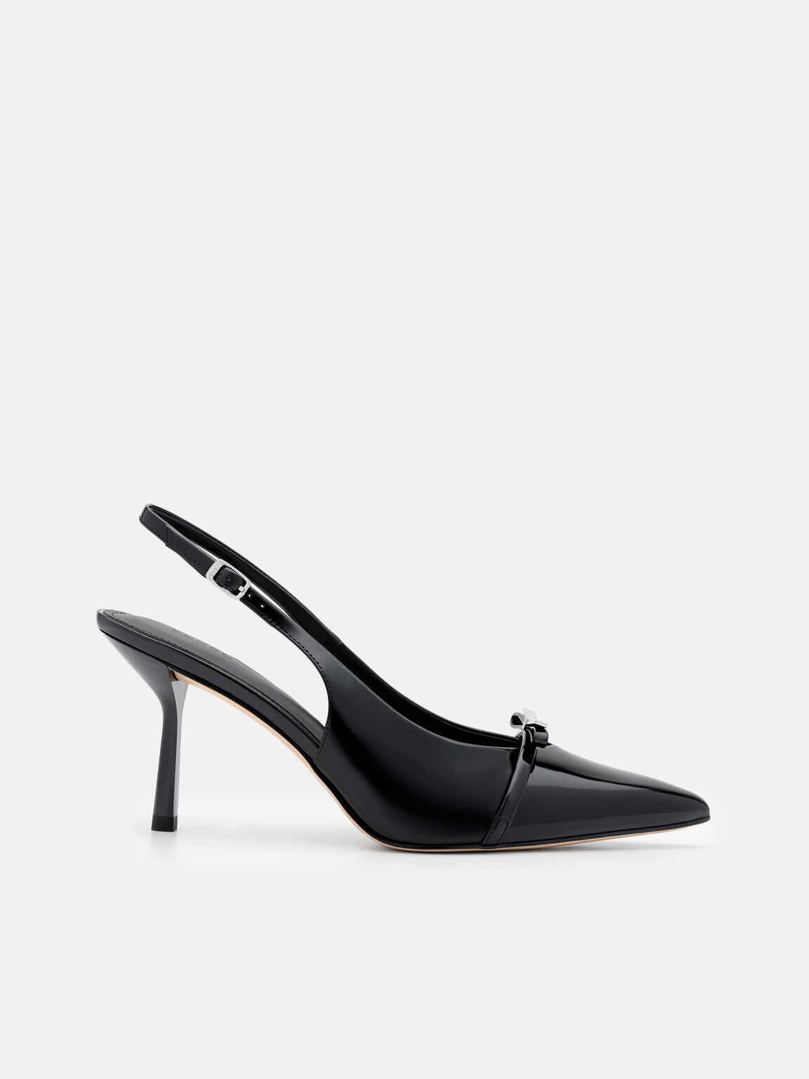 Gi&agrave;y sandals cao g&oacute;t Jeanine, Black Patent, hi-res