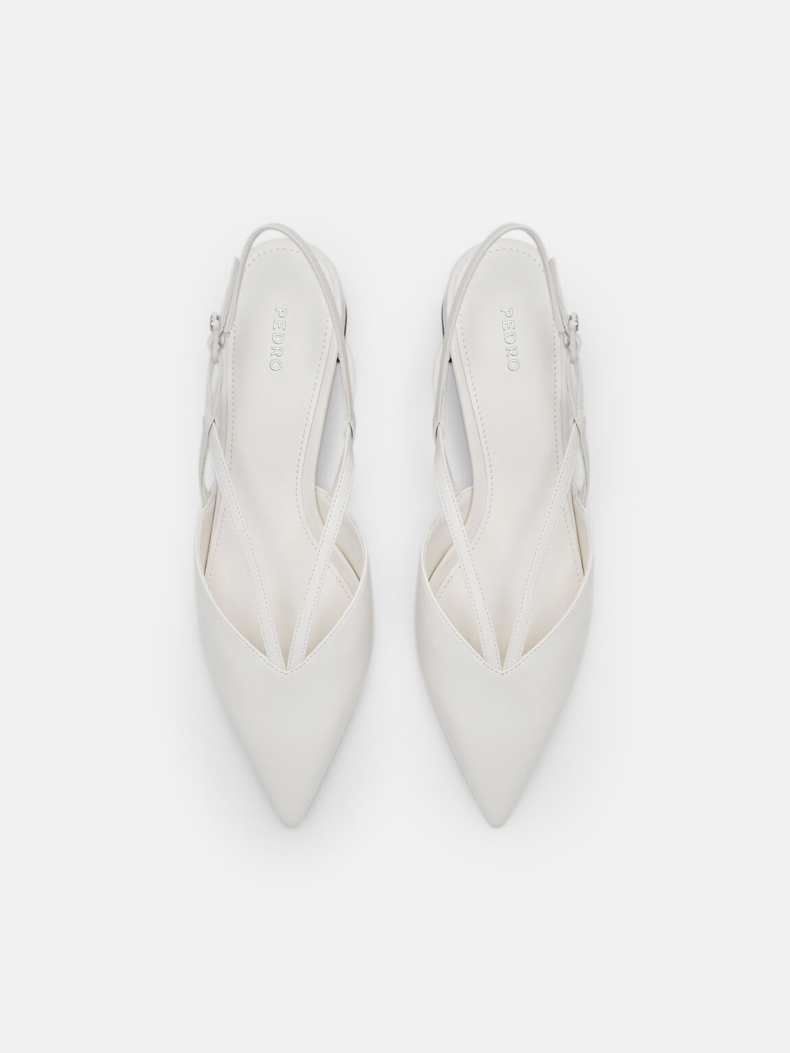 Strappy Slingback Pumps, Chalk, hi-res