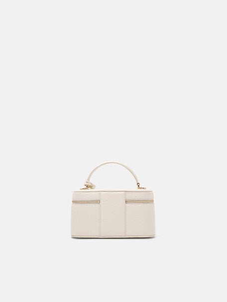 Ari Leather Shoulder Bag, Beige, hi-res