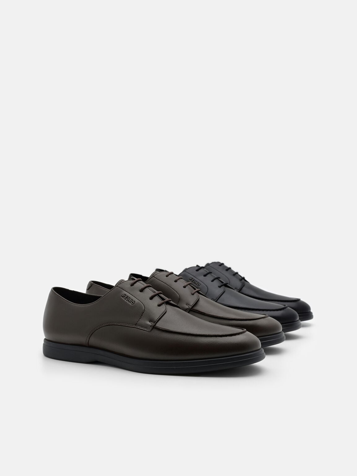 Gi&agrave;y t&acirc;y mũi tr&ograve;n Burnished Leather, N&acirc;u đậm b&oacute;ng, hi-res