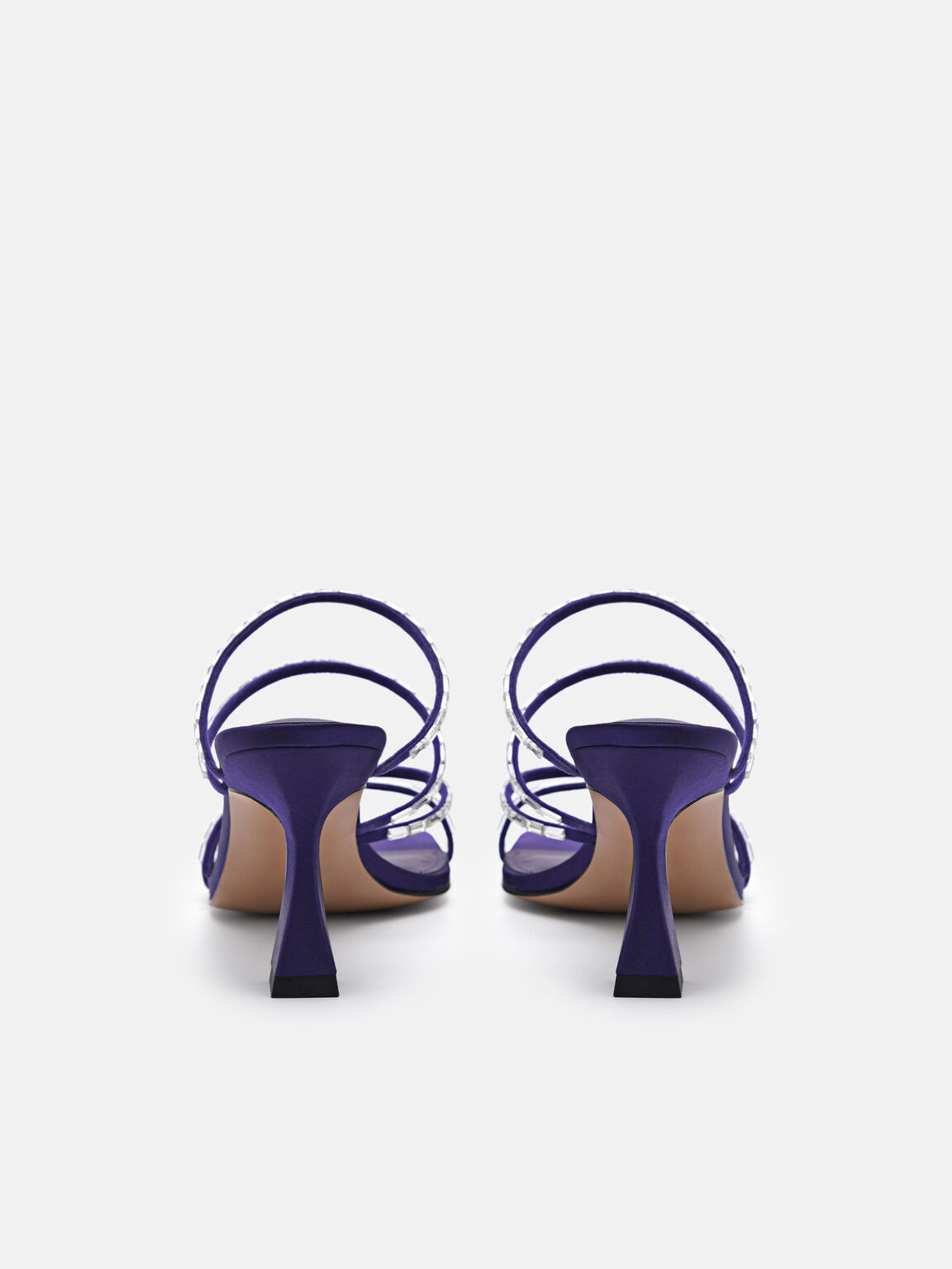 Savannah Heel Sandals, Dark Purple, hi-res