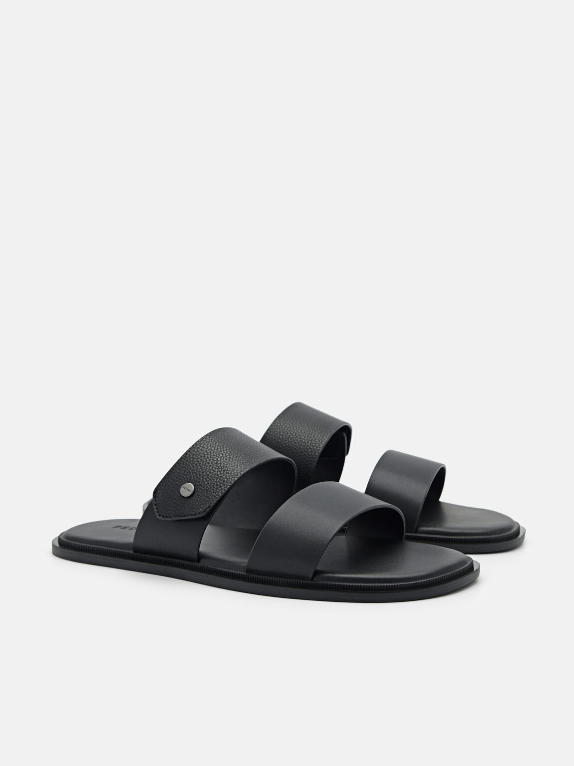 Oliver Slide Sandals, Black, hi-res