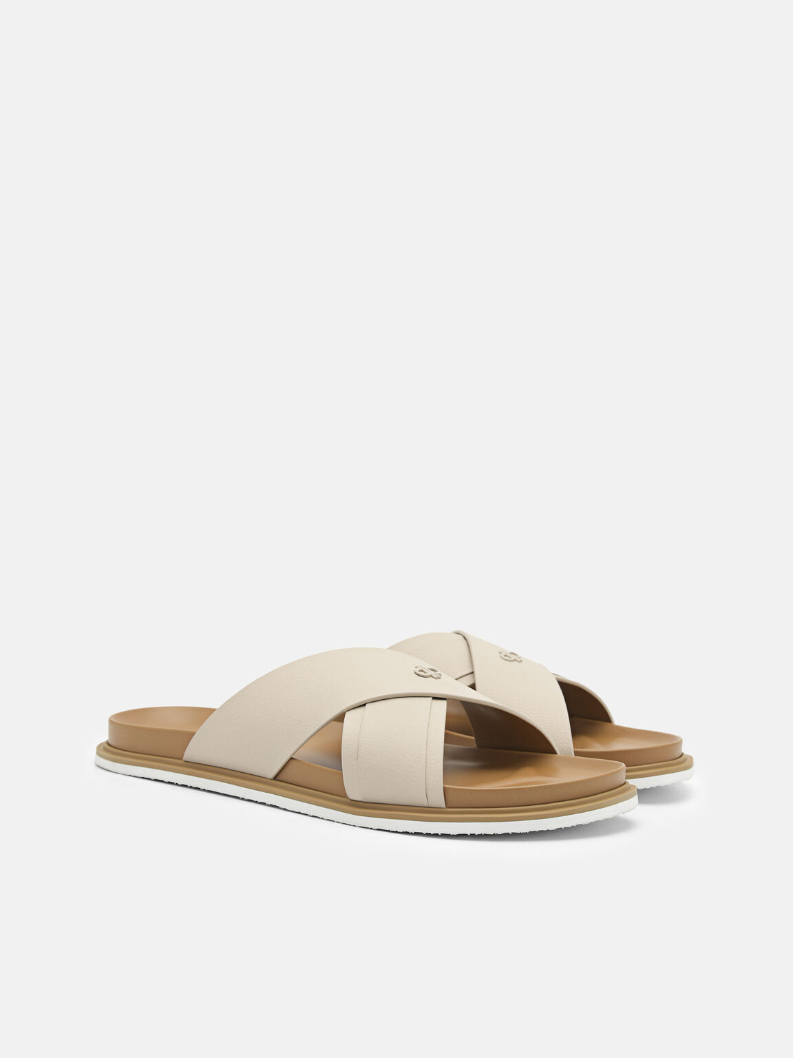 PEDRO Icon Cross Sandals, Taupe, hi-res