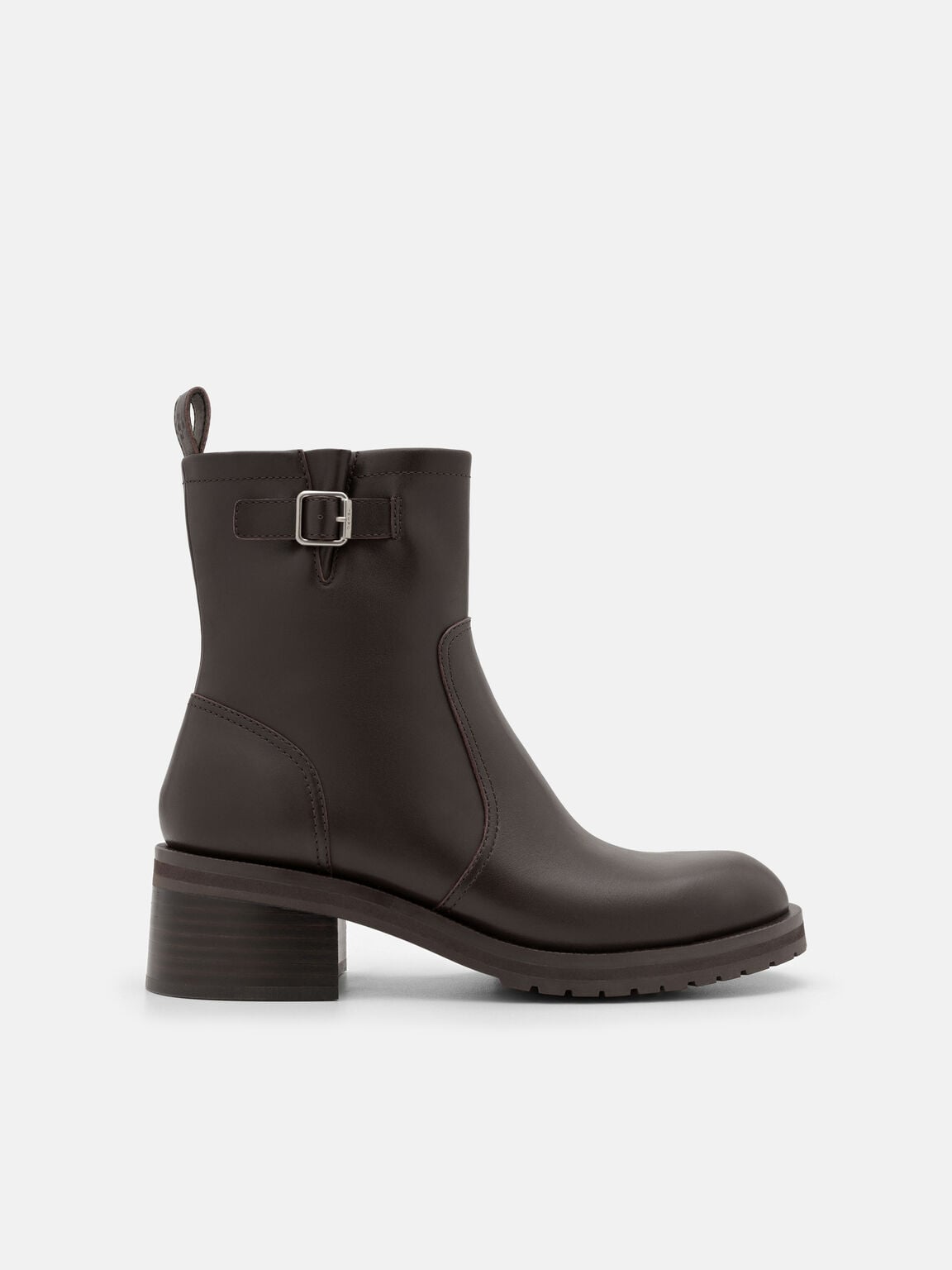 Wilkins Leather Boots, Dark Brown, hi-res