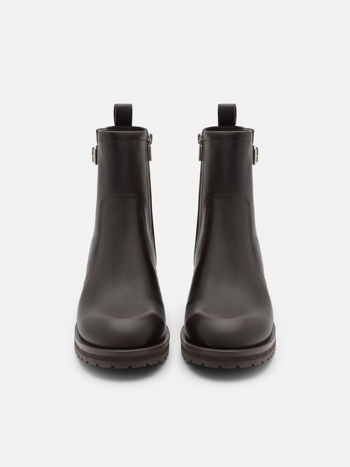 Wilkins Leather Boots, Dark Brown, hi-res