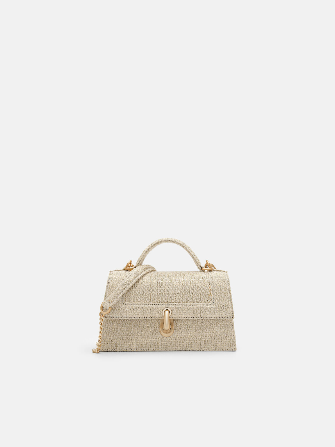Talia Mini Handbag, Gold, hi-res