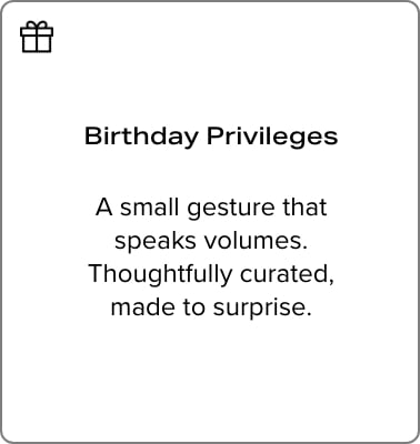 Birthday Privileges