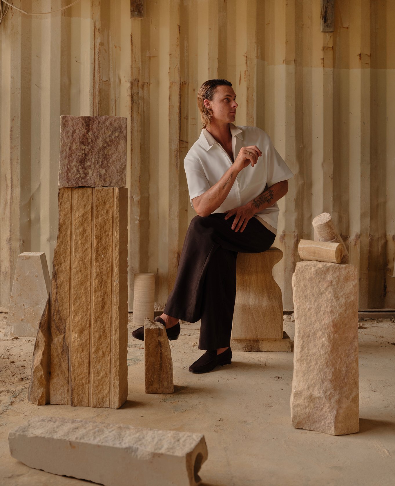 Shoes on white background