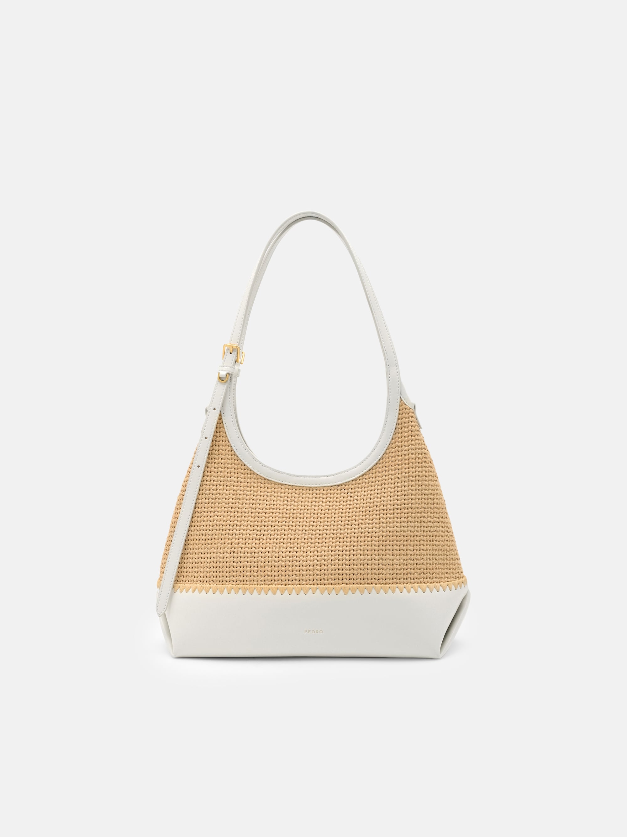 Natural Saskia Raffia Hobo Bag - PEDRO EU