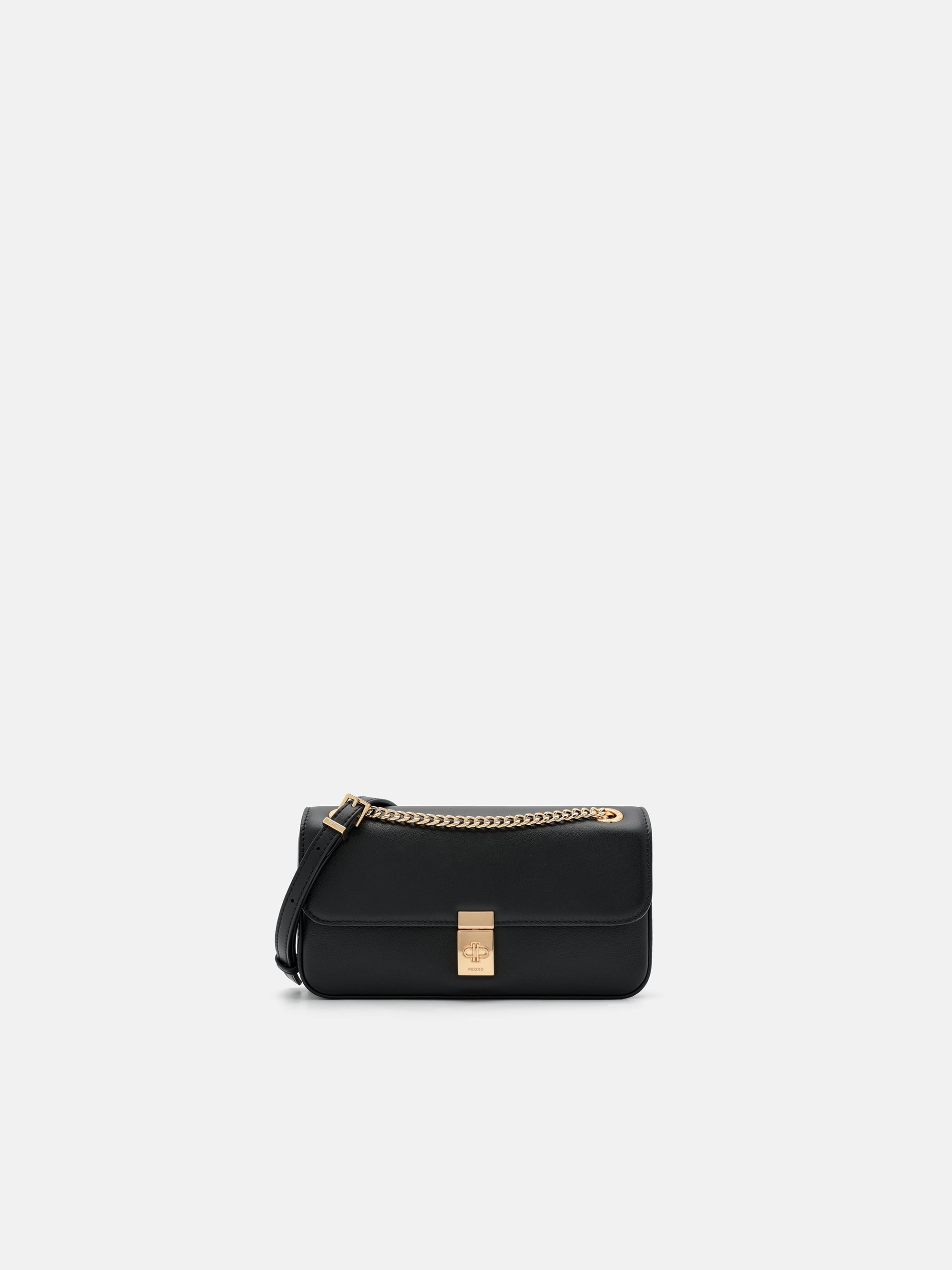 Black Farida Leather Mini Shoulder Bag - PEDRO TW
