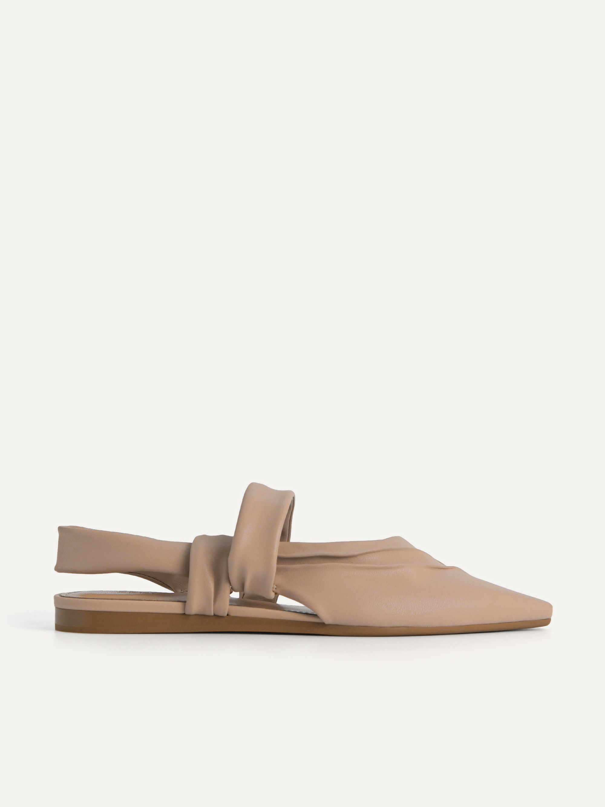 Draped Slingback Flats