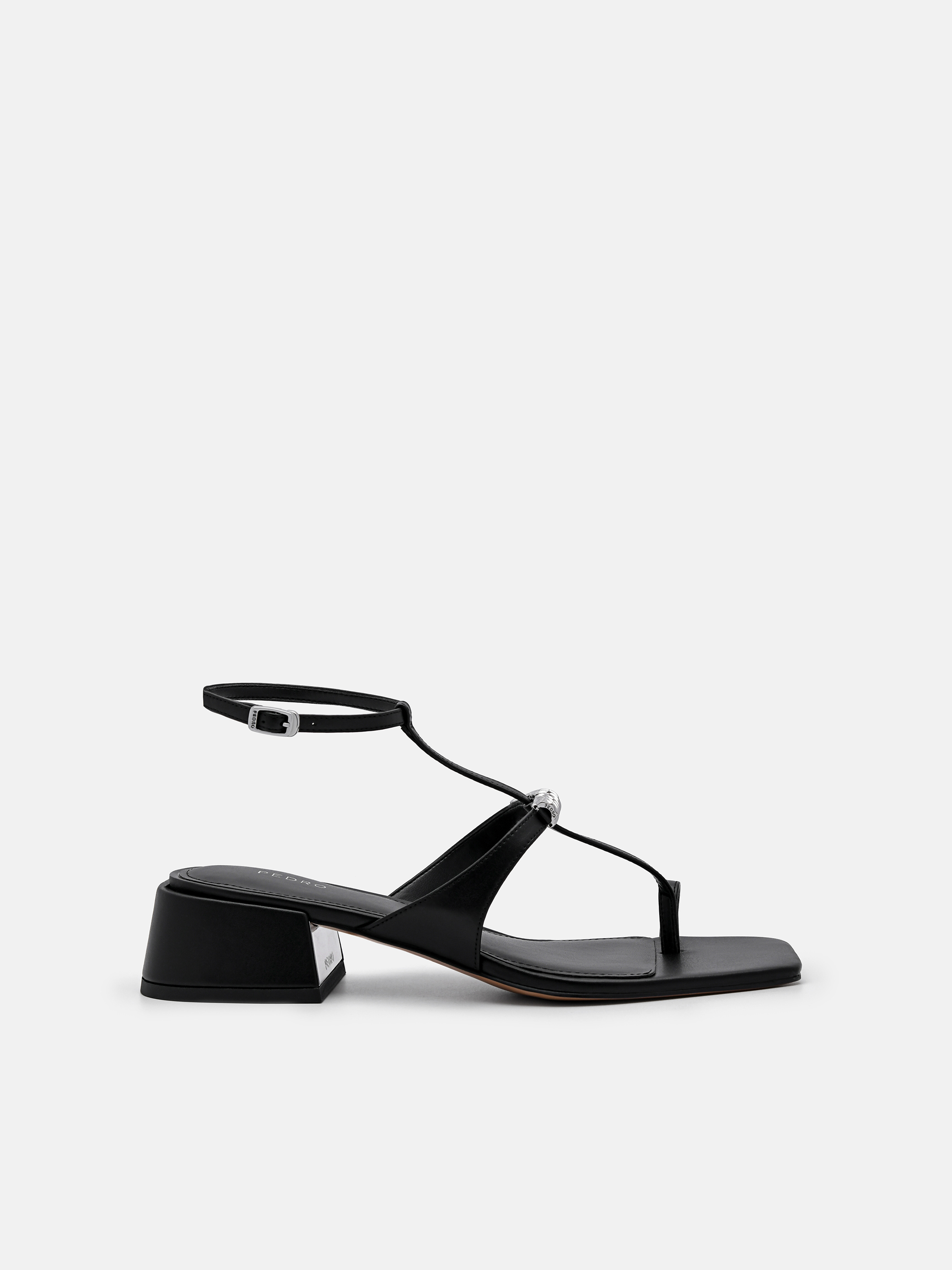 Black Mia Heel Sandals PEDRO SG
