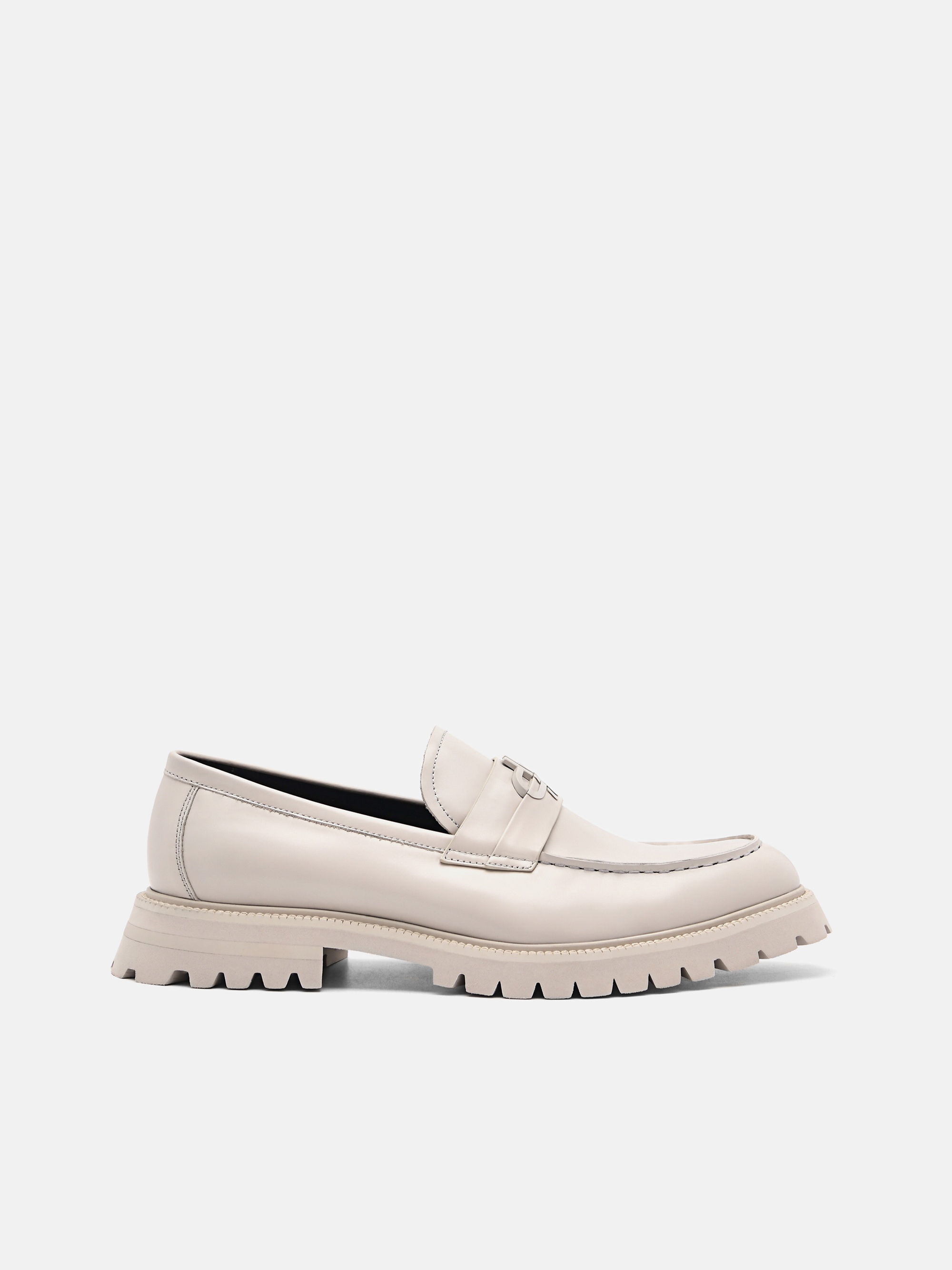 Pedro Icon Leather Loafers - Taupe at Pedro