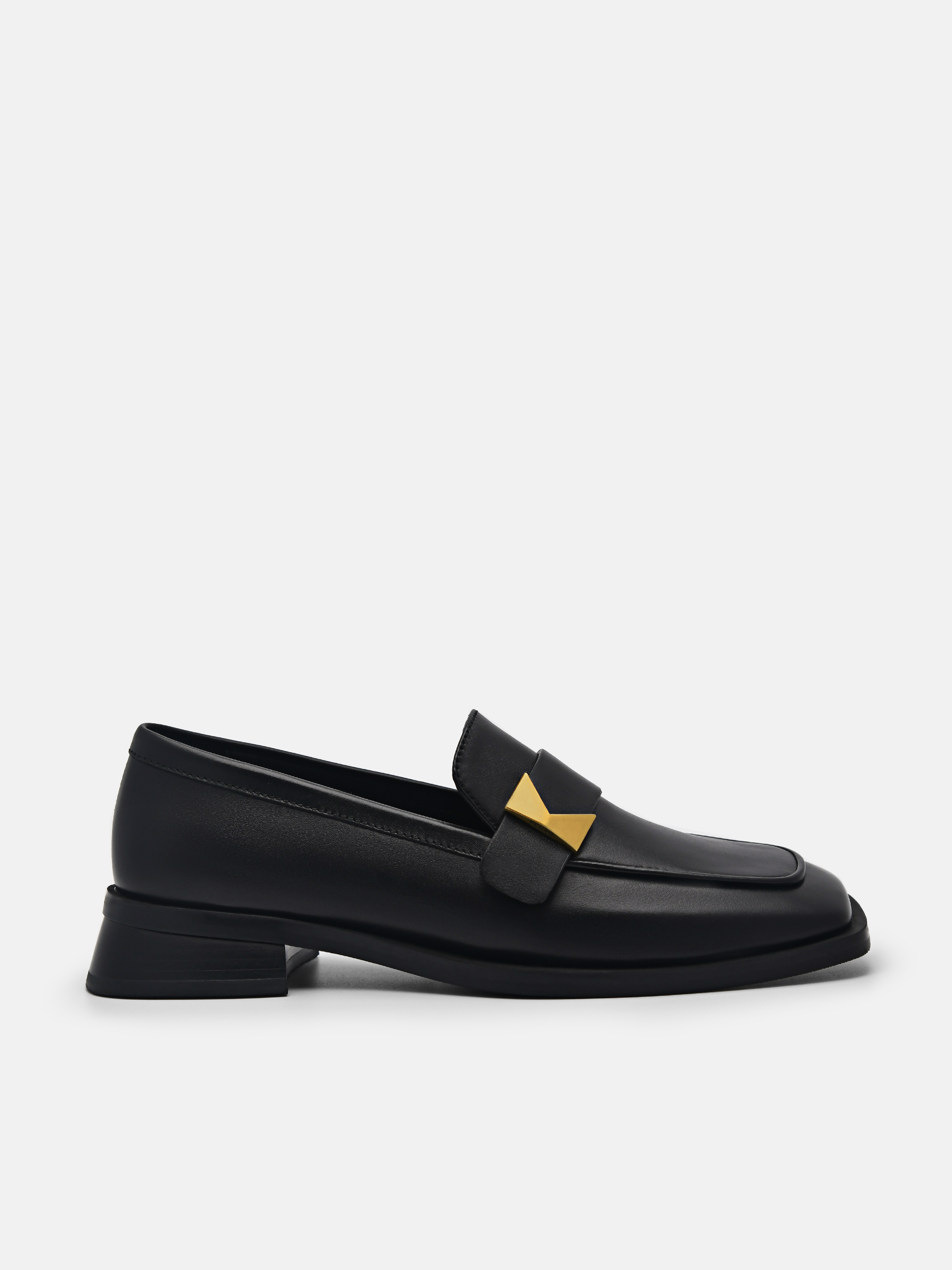 Black Marion Leather Loafers - PEDRO International