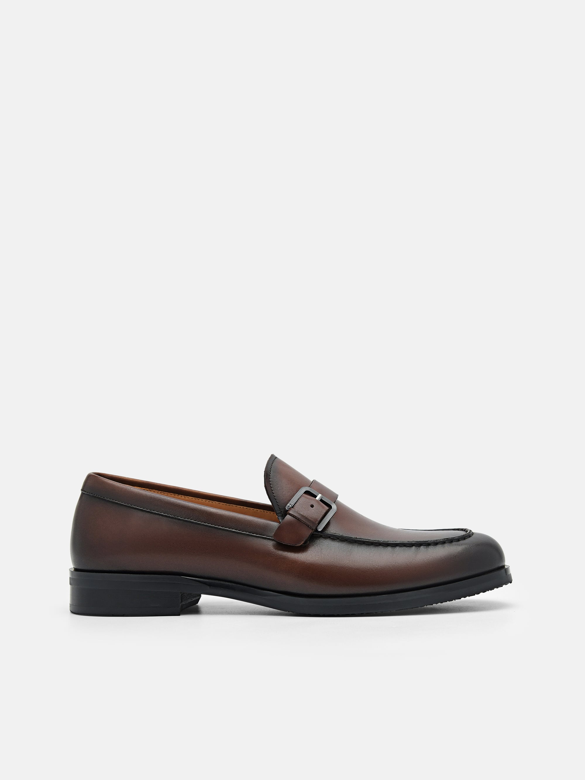 Brown Gio Leather Loafers - PEDRO US display picture 2