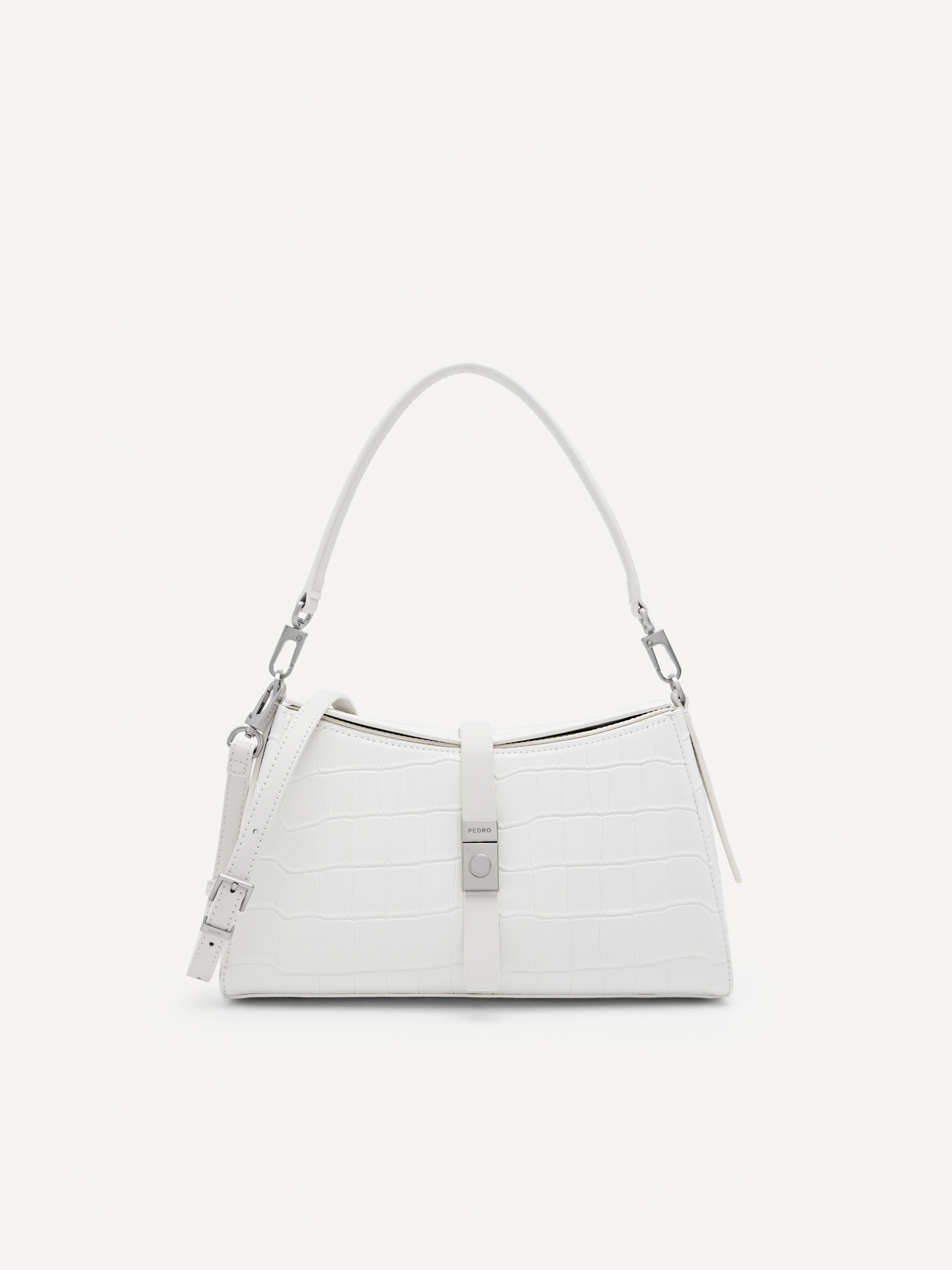 White Leather Top Handle Bag Pedro Us, How To Clean A White Leather Handbag