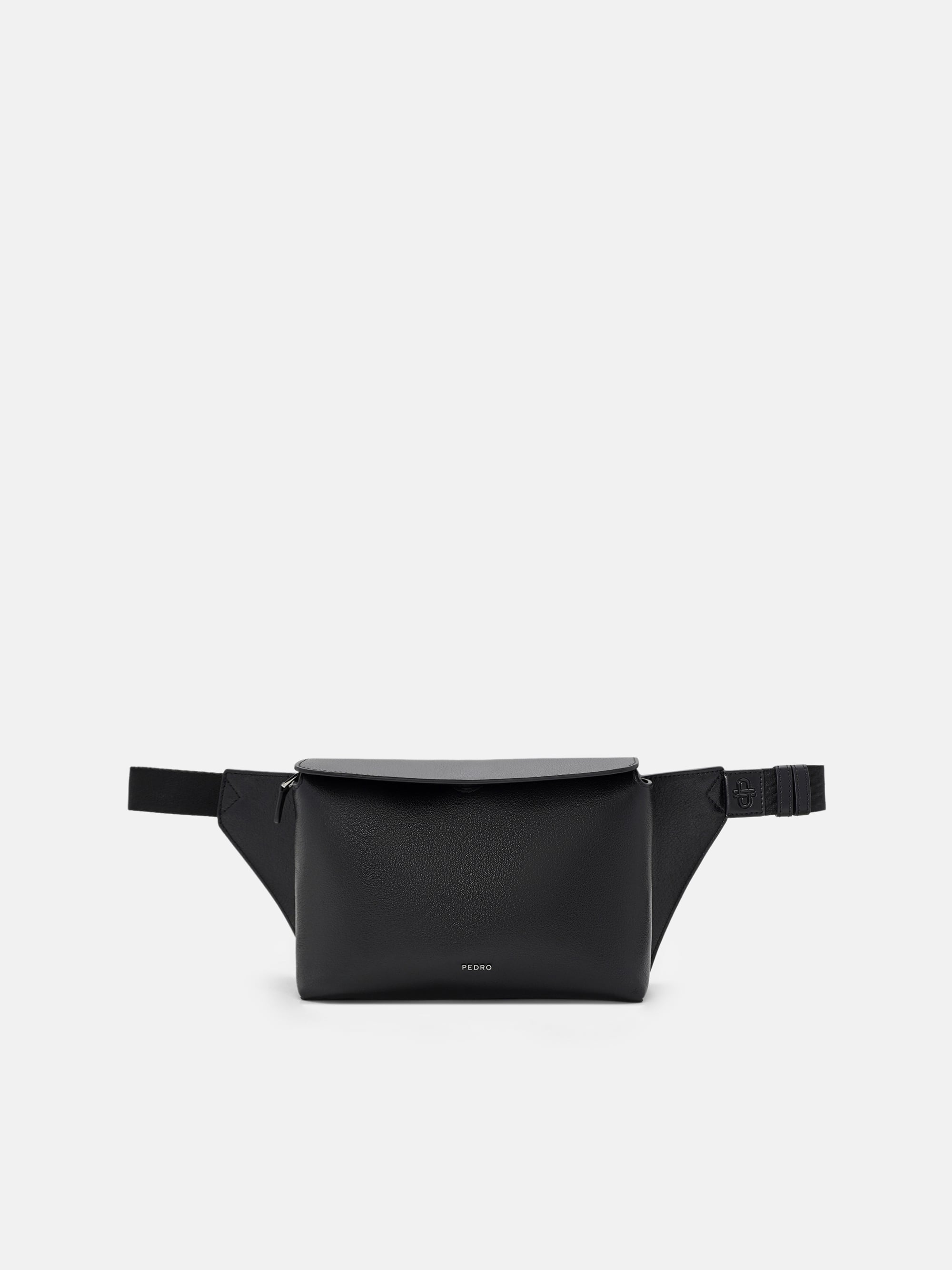 mari Black Maven Leather Belt Bag - PEDRO SG