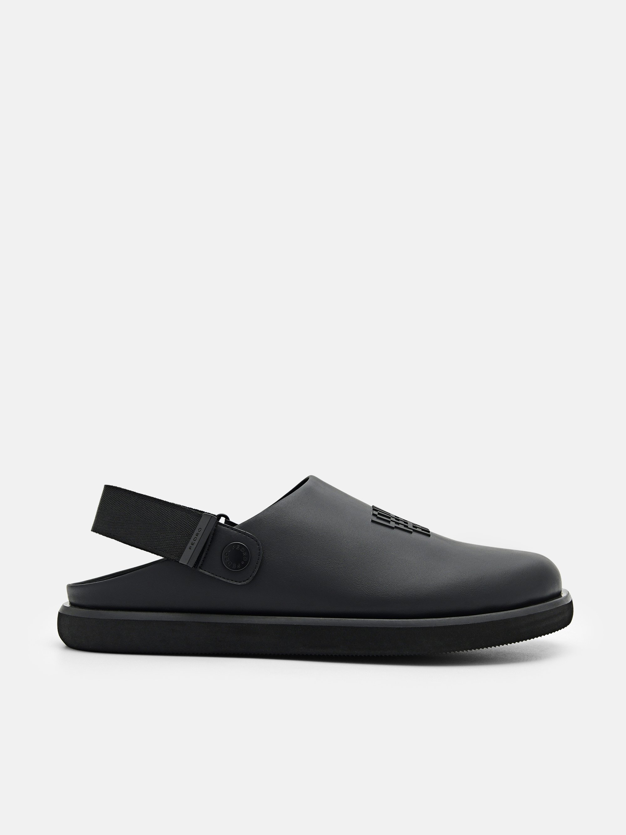 Black Kenzie Backstrap Sandals - PEDRO SG