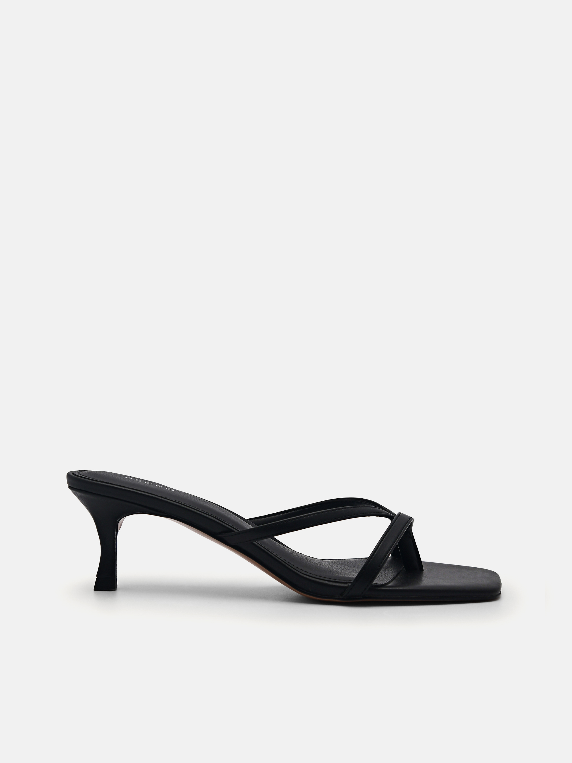 Black Corrin Heel Sandals - PEDRO SG