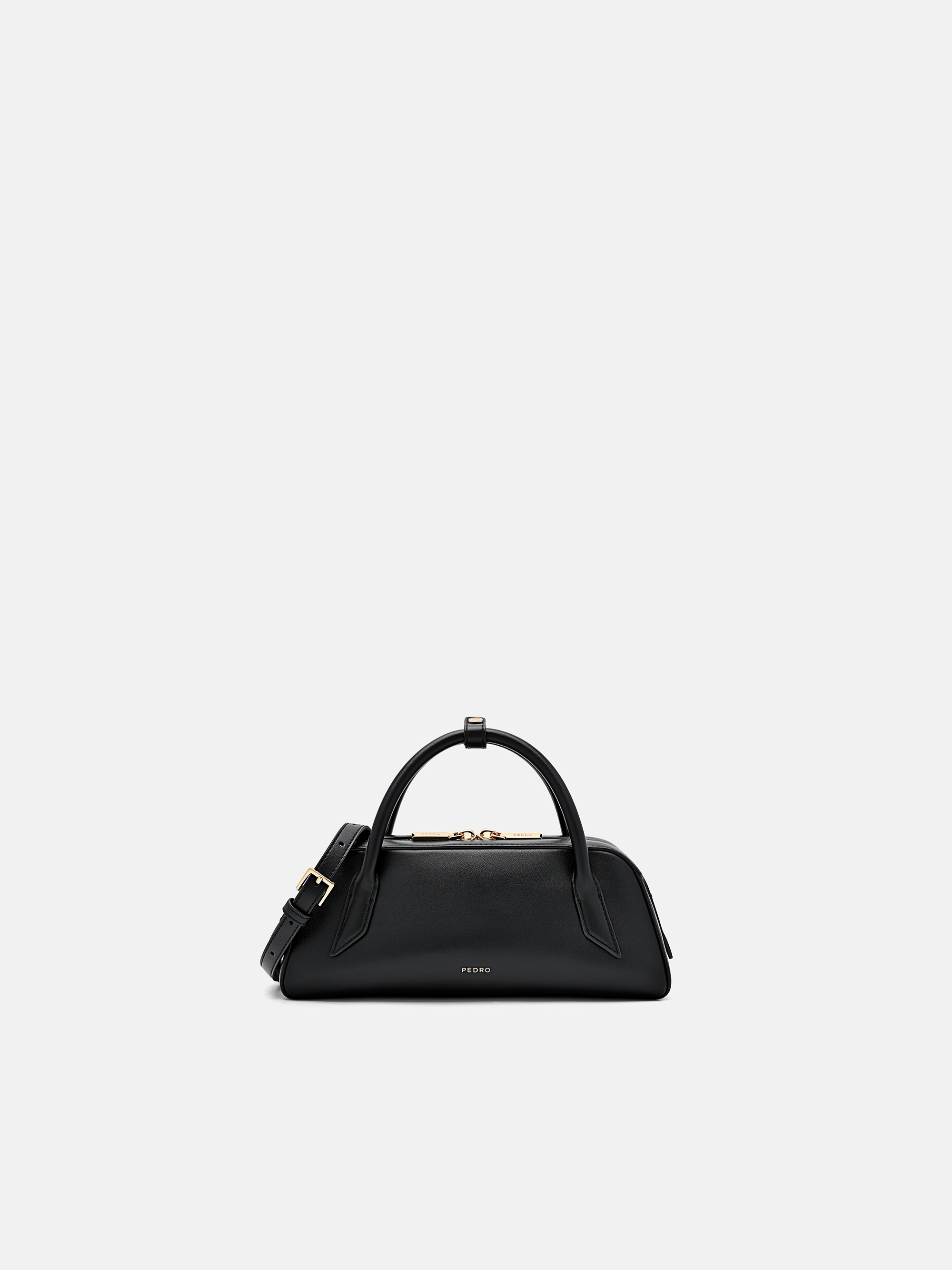 Black Serif Handbag | PEDRO UK